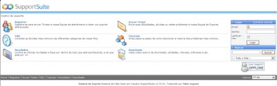 Tela da Central de Atendimento
